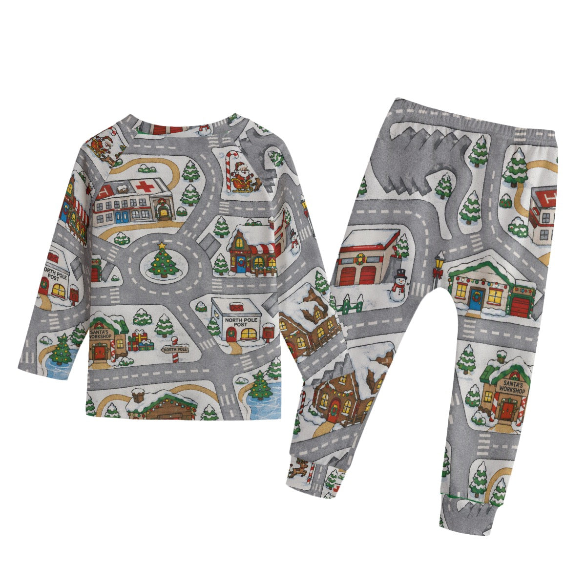 Santas Village Kid's Knitted Fleece Set