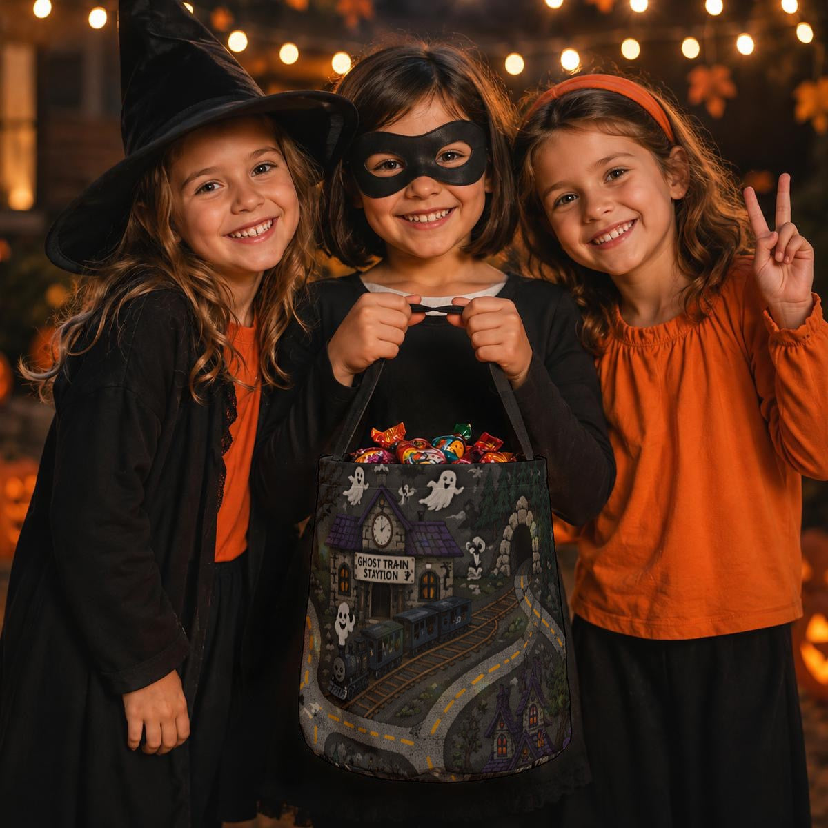 Spooky Season LED-Illuminated Bucket Bag