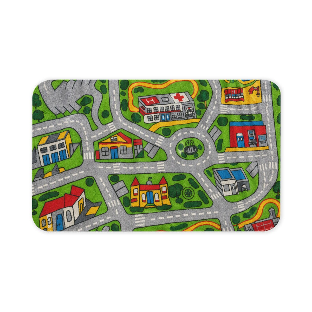 Rounded Diatom Mud Floor Mat Printed in Canada