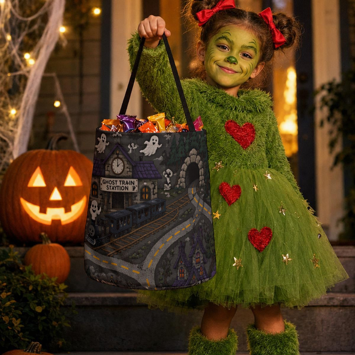 Spooky Season LED-Illuminated Bucket Bag