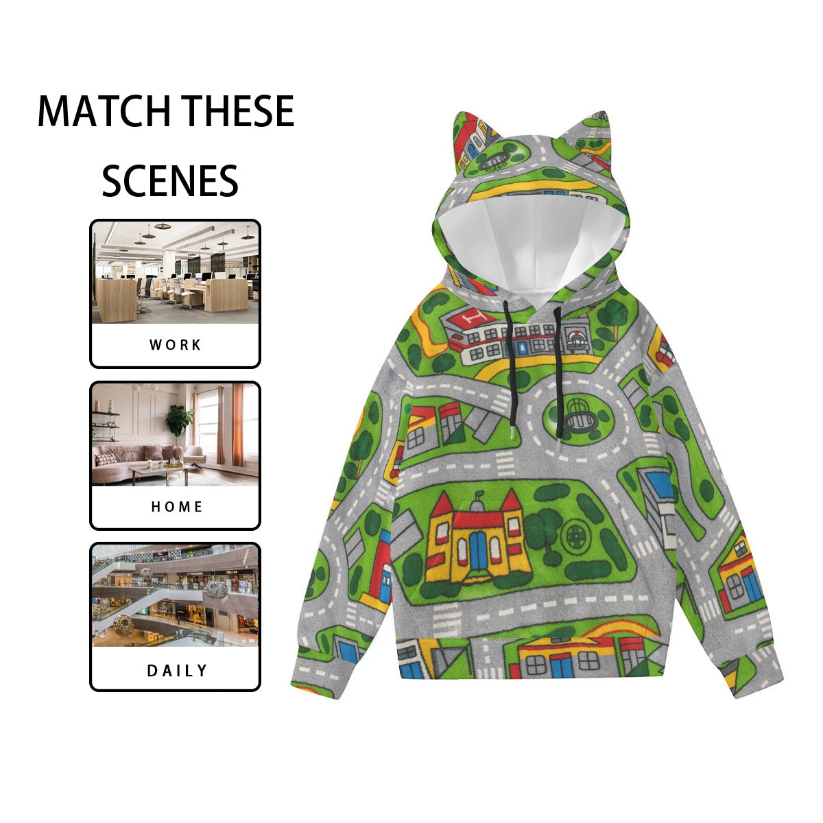OG Women’s Hoodie With Decorative Ears