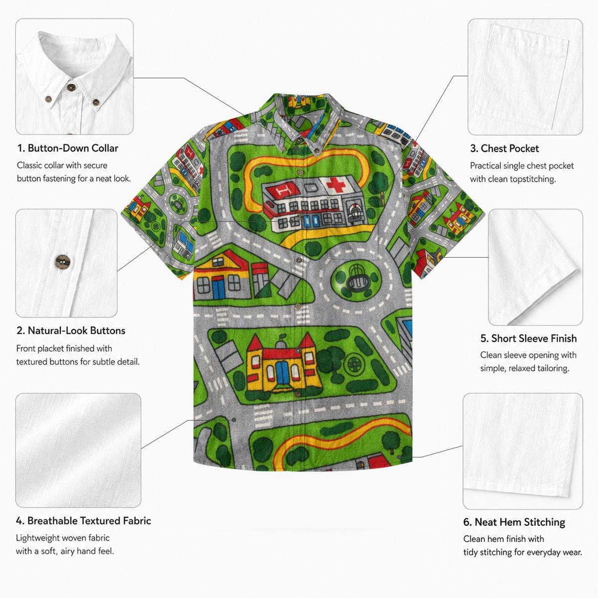 OG Men's Breathable Shirt|140GSM Slub Cotton