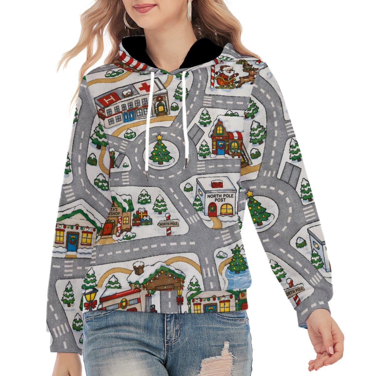 Santas Village Unisex Pullover Hoodie | 310GSM Cotton