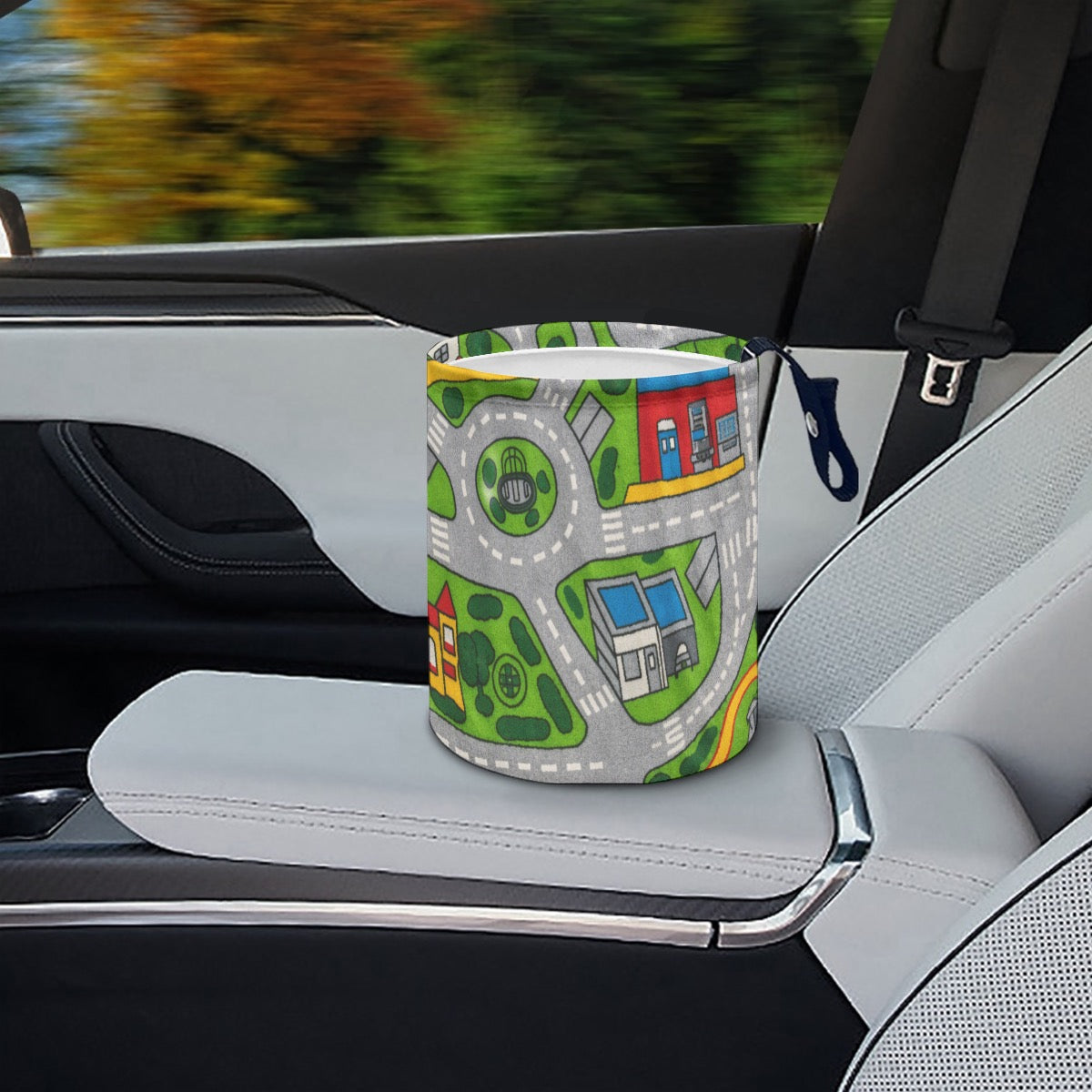 Minimalist Fabric Car Trash Can