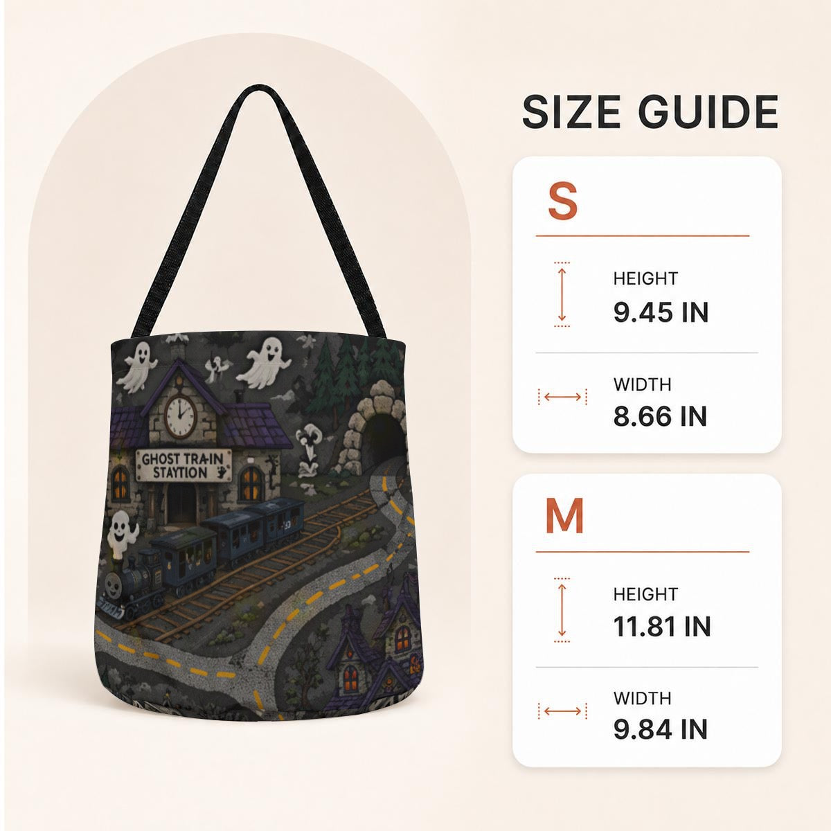 Spooky Season LED-Illuminated Bucket Bag