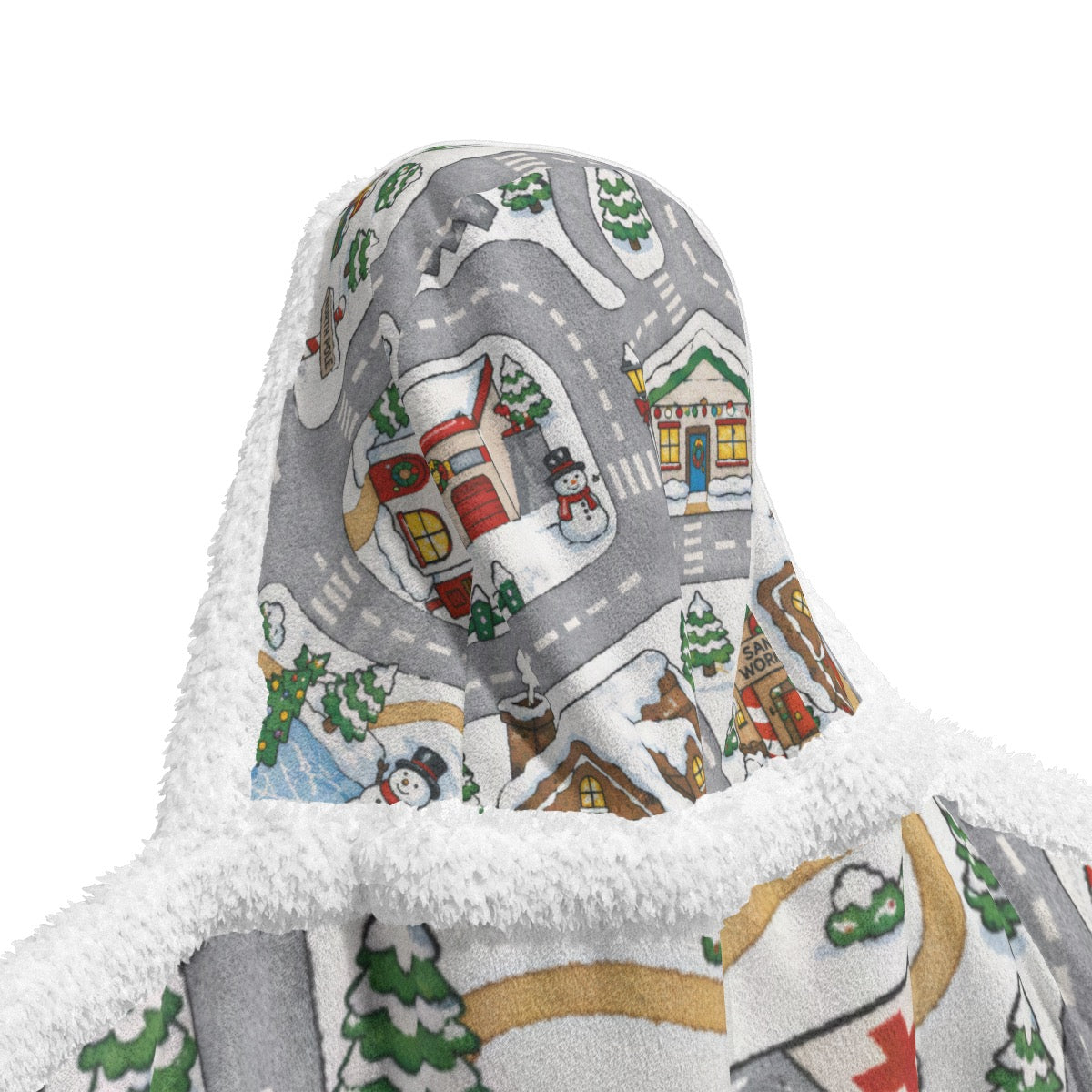 Santas Village Unisex Wearable Hooded Blanket