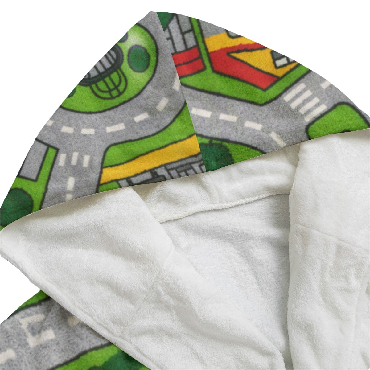 OG Unisex Flannel Hooded bathrobe